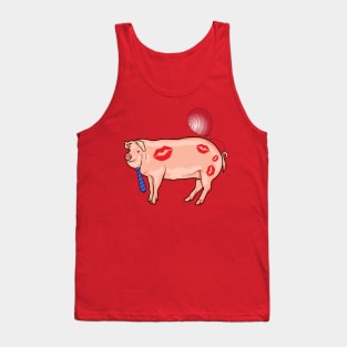 Hogs and kisses and balloons for Valentine day, just for you Tank Top